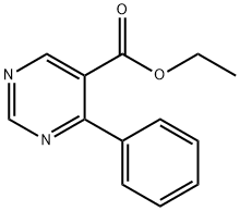 ETHYL-4-PHENYL PYRIMIDINE-5-CARBOXYLATE Structure