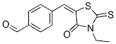 4-[(3-ETHYL-4-OXO-2-THIOXO-1,3-THIAZOLIDIN-5-YLIDENE)METHYL]BENZALDEHYDE 구조식 이미지