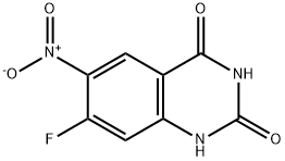 7-fluoro-6-nitroquinazoline-2,4(1H,3H)-dione 구조식 이미지