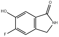 1H-Isoindol-1-one,  5-fluoro-2,3-dihydro-6-hydroxy- 구조식 이미지