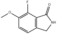1H-Isoindol-1-one, 7-fluoro-2,3-dihydro-6-Methoxy- 구조식 이미지