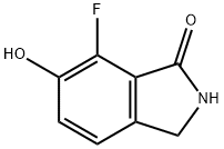 1H-Isoindol-1-one,  7-fluoro-2,3-dihydro-6-hydroxy- Structure