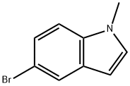 5-Bromo-1-methyl-1H-indole 구조식 이미지