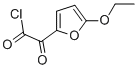 2-Furanacetyl chloride, 5-ethoxy-alpha-oxo- (9CI) Structure