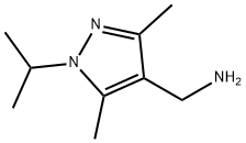 (1-ISOPROPYL-3,5-DIMETHYL-1H-PYRAZOL-4-YL)METHYLAMINE Structure