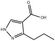 3-프로필-1H-피라졸-4-카르복실산(SALTDATA:무료) 구조식 이미지