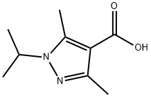 1-isopropyl-3,5-dimethyl-1H-pyrazole-4-carboxylic acid 구조식 이미지