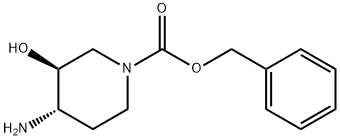 benzyl (3S,4S)-4-aMino-3-hydroxypiperidine-1-carboxylate 구조식 이미지