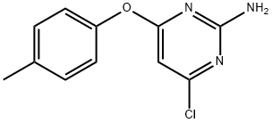 2-amino-4-(p-tolyloxy)-6-chloropyrimidine 구조식 이미지