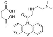(베타-디메틸아미노에틸)아미노아세틸-10-페노티아진말레에이트 구조식 이미지