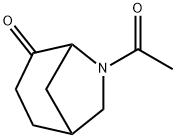 6-Azabicyclo[3.2.1]octan-4-one, 6-acetyl- (9CI) 구조식 이미지