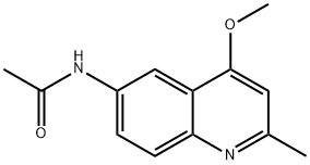 N-(4-메톡시-2-메틸퀴놀린-6-일)아세트아미드 구조식 이미지