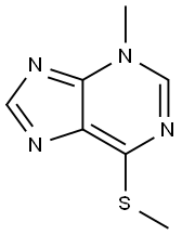 3-Methyl-6-methylthio-3H-purine Structure