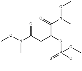 Dithiophosphoric acid S-[1,2-bis[[methoxy(methyl)amino]carbonyl]ethyl]O,O-dimethyl ester Structure