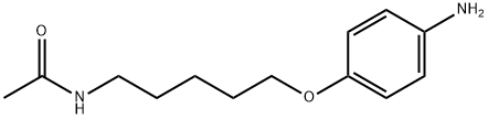 ACETAMIDE, N-(5-(p-AMINOPHENOXY)PENTYL)- 구조식 이미지