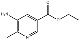 5-a미노-6-메틸-3-피리딘카르복실산에틸에스테르 구조식 이미지