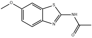 Acetamide, N-(6-methoxy-2-benzothiazolyl)- (9CI) 구조식 이미지