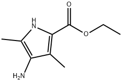 1H-Pyrrole-2-carboxylicacid,4-amino-3,5-dimethyl-,ethylester(9CI) Structure