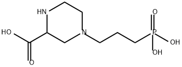 (+/-)-3-(2-CARBOXYPIPERAZIN-4-YL)-PROPYL-1-PHOSPHONIC ACID 구조식 이미지