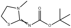 tert-Butyl N-(3-methyl-2-thiazolidinylidene)carbamate Structure