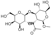 Methyl 2-Acetamido-2-deoxy-3-O-(b-D-galactopyranosyl)-b-D-glucopyranoside Structure