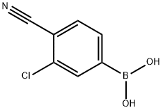 3-CHLORO-4-CYANOPHENYLBORONIC ACID Structure