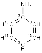 ANILINE (13C6) Structure