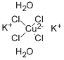 POTASSIUM TETRACHLOROCUPURATE(II) DIHYDRATE Structure