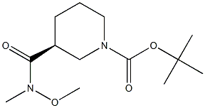 (S)-tert-butyl 3-(Methoxy(Methyl)carbaMoyl)piperidine-1-carboxylate Structure