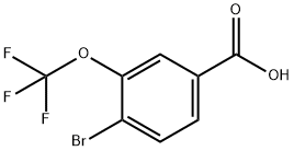 4-Bromo-3-(trifluoromethoxy)benzoic acid 97% Structure