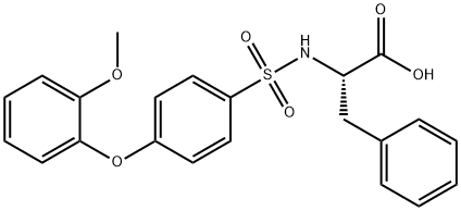 N-[4-(2-Methoxyphenoxy)phenylsulfonyl]-DL-phenylalanine, 96% 구조식 이미지