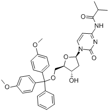 5'-O-(4,4'-디메톡시트리틸)-N4-이소부티릴-2'-데옥시시티딘 구조식 이미지