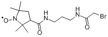 3-ó3-(2-BROMOACETAMIDO)PROPYLCARBAMOYL]-PROXYL,자유라디칼, 구조식 이미지