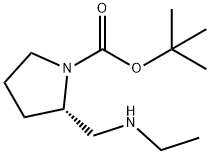 (R)-tert-butyl2-((ethylamino)methyl)pyrrolidine-1-carboxylate 구조식 이미지