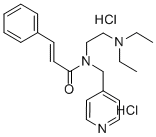 N-(4-Piridinmetil)-N-beta-dietilamminoetilcinnamammide dicloridrato [I talian] Structure