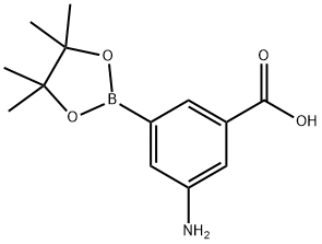 3-aMino-5-(4,4,5,5-tetraMethyl-1,3,2-dioxaborolan-2-yl)benzoic acid 구조식 이미지