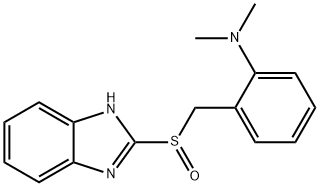 2-((2-dimethylaminobenzyl)sulfinyl)benzimidazole Structure