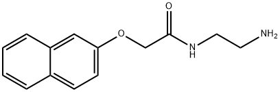 2-naphthoxyacetic acid ethylene monoamide Structure