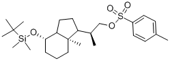 Toluene-4-sulfonic acid2-[4-(tert-butyl-dimethyl-silanyloxy)-7a-methyl-octahydro-inden-1-yl]-propyl ester Structure