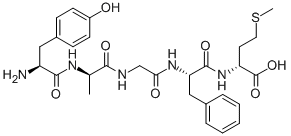 (D-ALA2,D-MET5)-ENKEPHALIN Structure