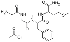 DES-TYR1-METHIONINE ENKEPHALINAMIDE ACETATE SALT Structure