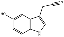 5-HYDROXYINDOLE-3-ACETONITRILE Structure