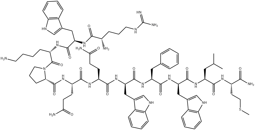 (D-TRP2,7,9)-SUBSTANCE P Structure