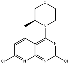 (S)-4-(2,7-dichloropyrido[2,3-d]pyriMidin-4-yl)-3-MethylMorpholine 구조식 이미지