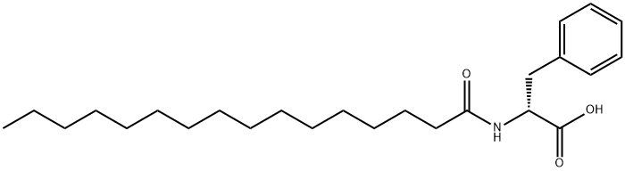 N-Hexadecanoyl-D-phenylalanine Structure