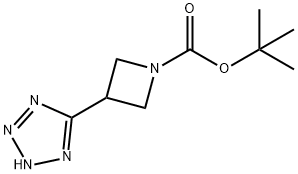 1-Azetidinecarboxylic acid, 3-(2H-tetrazol-5-yl)-, 1,1-diMethylethyl ester Structure