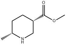(3S,6R)-메틸6-메틸피페리딘-3-카르복실레이트 구조식 이미지