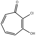 2,4,6-Cycloheptatrien-1-one,  2-chloro-3-hydroxy- Structure