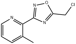 2-(5-Chloromethyl-[1,2,4]oxadiazol-3-yl)-3-methyl-pyridine Structure