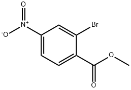 메틸2-브로모-4-니트로벤조에이트 구조식 이미지